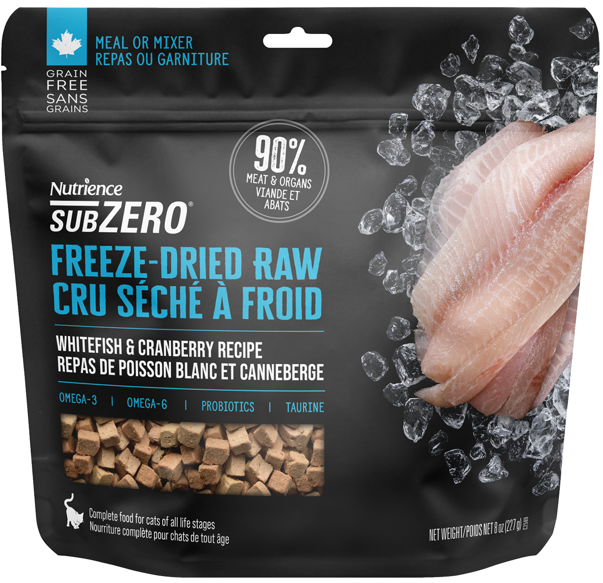 Nutrience SZ Freeze Dried Raw Whitefish &amp; Cranberry 113g
