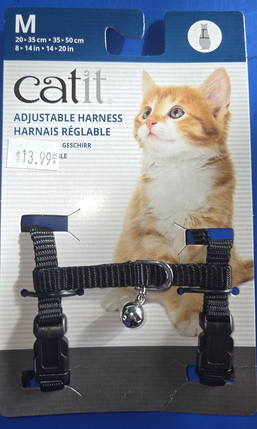 Cat It Adj. Harness Blk Med
