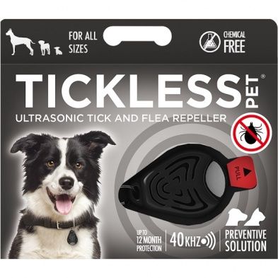 Tickless Pet Classic Medallion Black