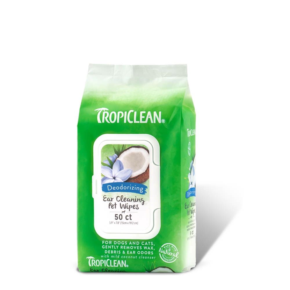 Tropiclean Ear Cleaning Wipes 50pk