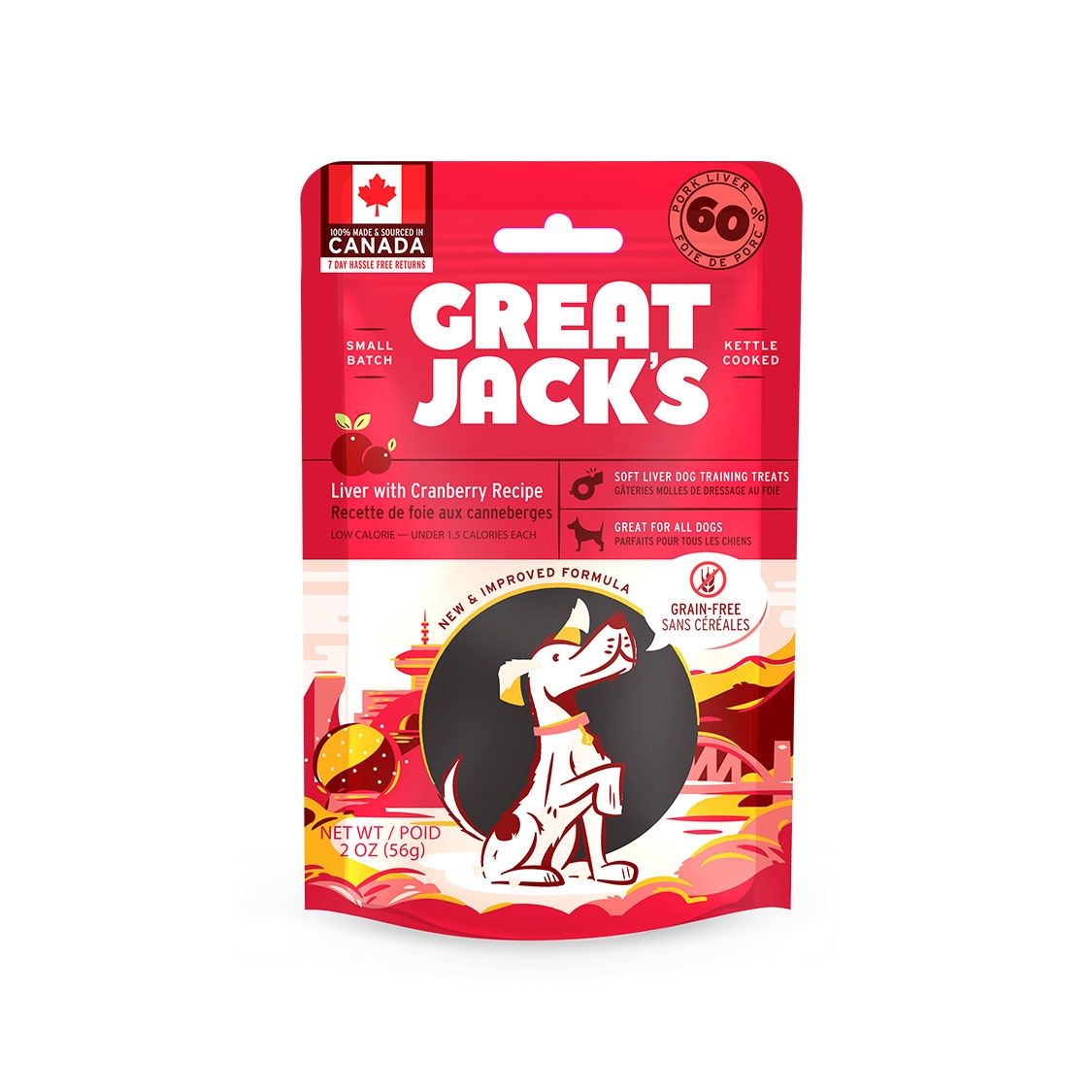 Great Jacks Liver &amp; Cranberry 198g