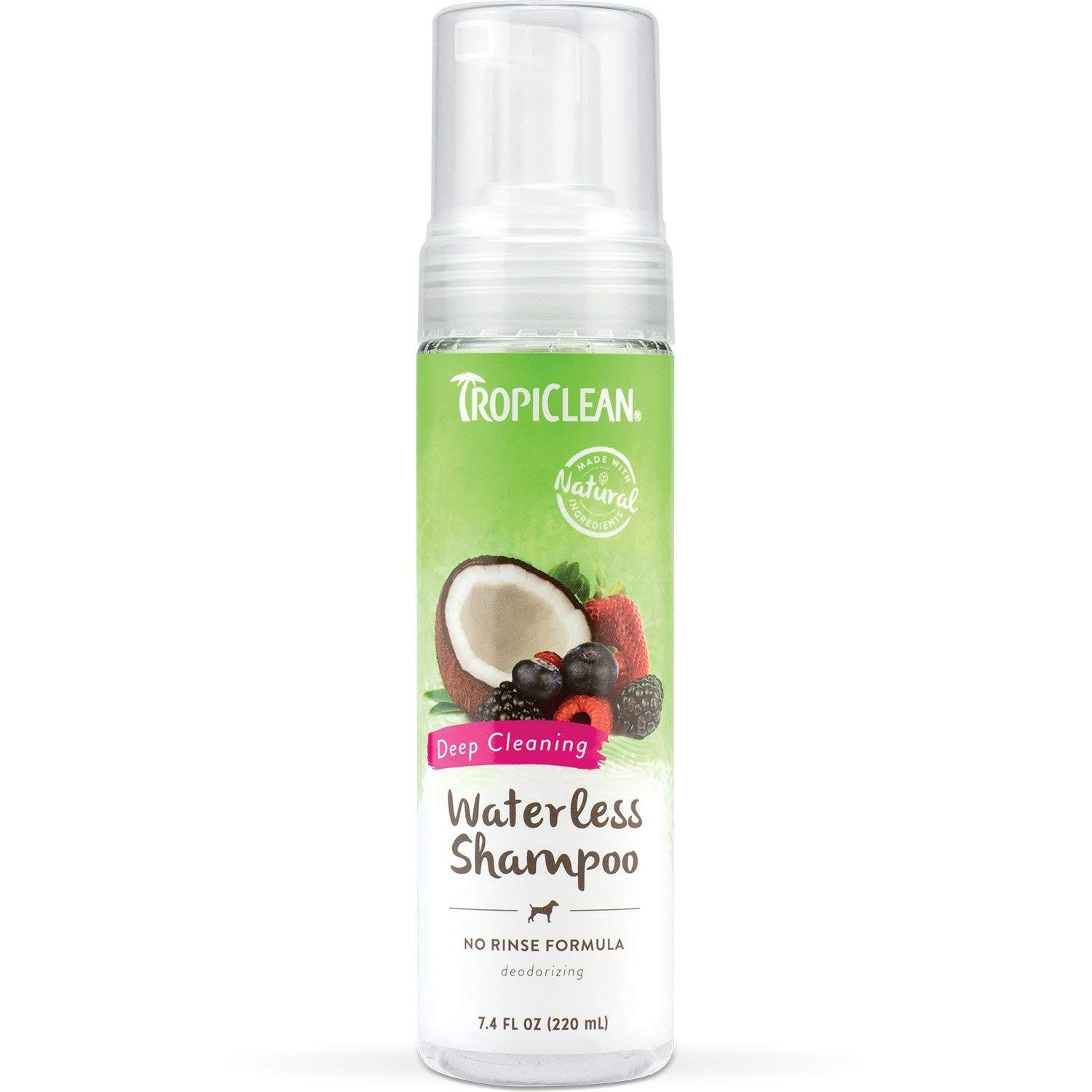 TropiClean Berry &amp; Coconut Waterless Dog Shampoo 7.4oz