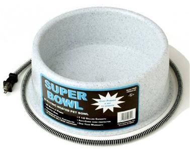 Heated Pet Bowl 1.5gal grey