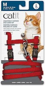 Cat It Adj. Harness Red med
