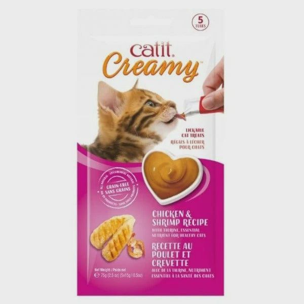 Catit Creamy Ckn/Shrimp 12x15g