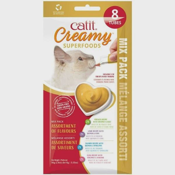Catit Creamy Superfood Multipack 8x10g