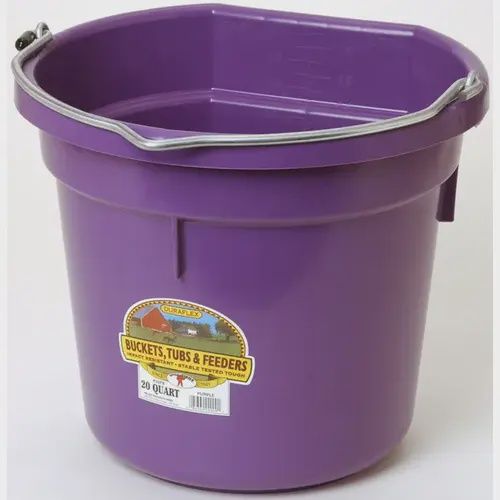 20qt Flatback Bucket purple