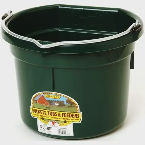 8QT Flat Back Bucket green