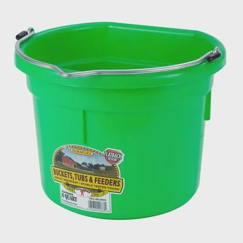 8QT Flat Back Bucket lime