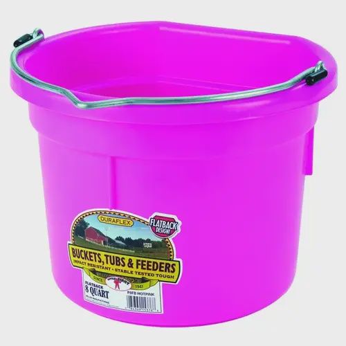 8QT Flat Back Bucket pink