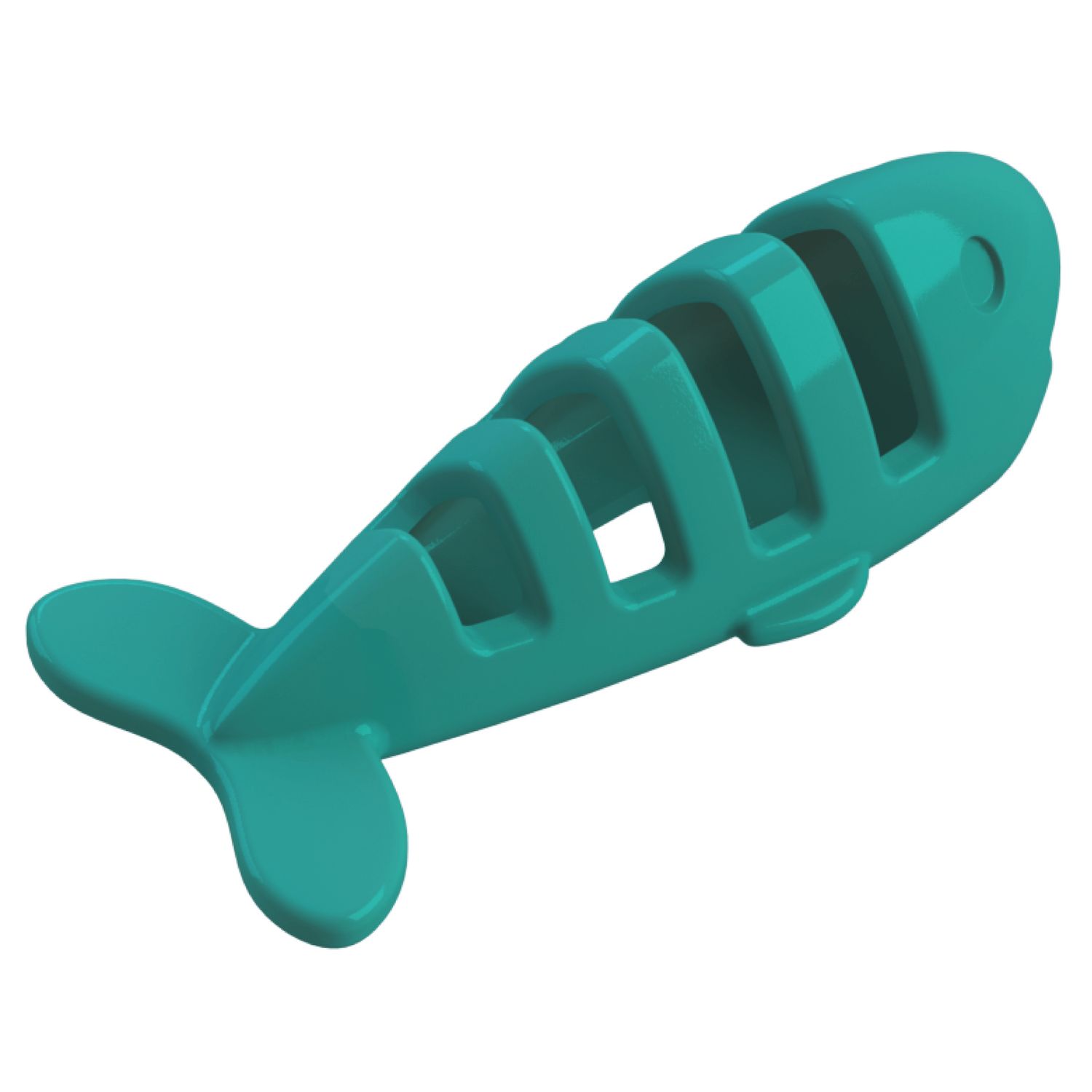 Aikkiou Cat Treat Toy Fish Teal