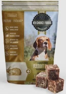K9 Choice Frozen Rabbit Plus Lil Guys Plus Raw Food 1.36kg