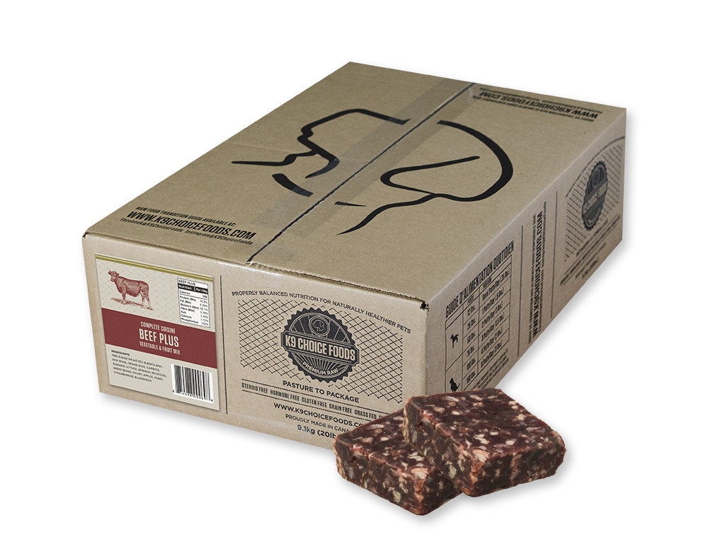 K9 Choice Frozen Beef Plus Complete Cuisine 20Lb