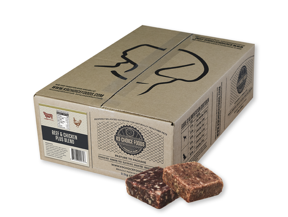 K9 Choice Frozen Chicken &amp; Beef Complete Cuisine 20Lb