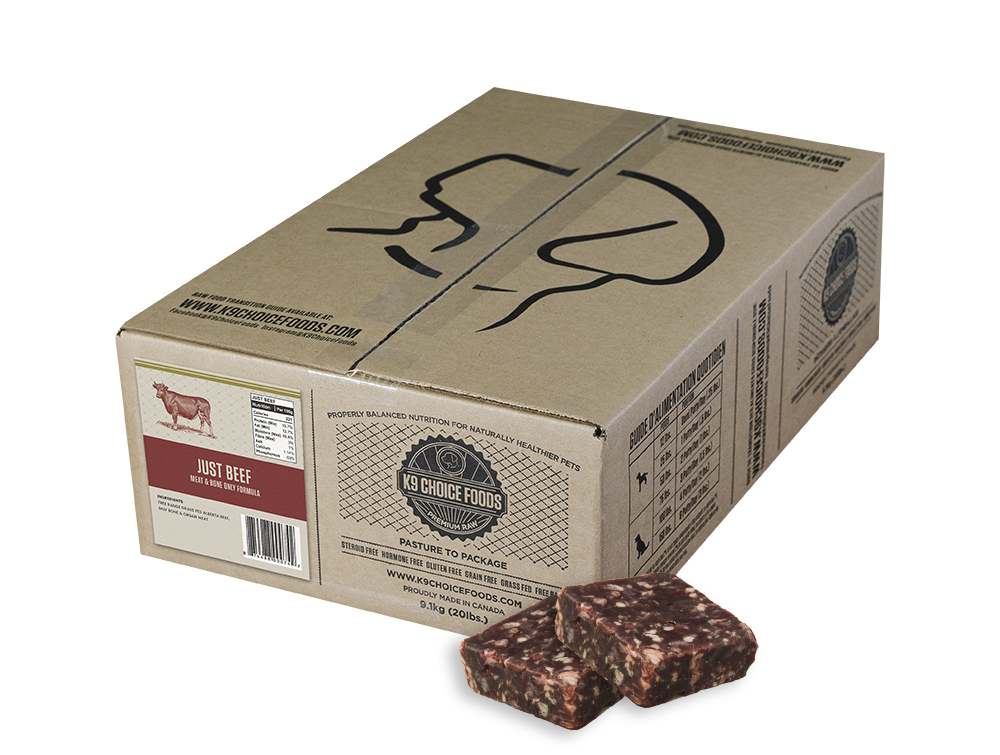K9 Choice Frozen Just Beef Cuisine 20Lb