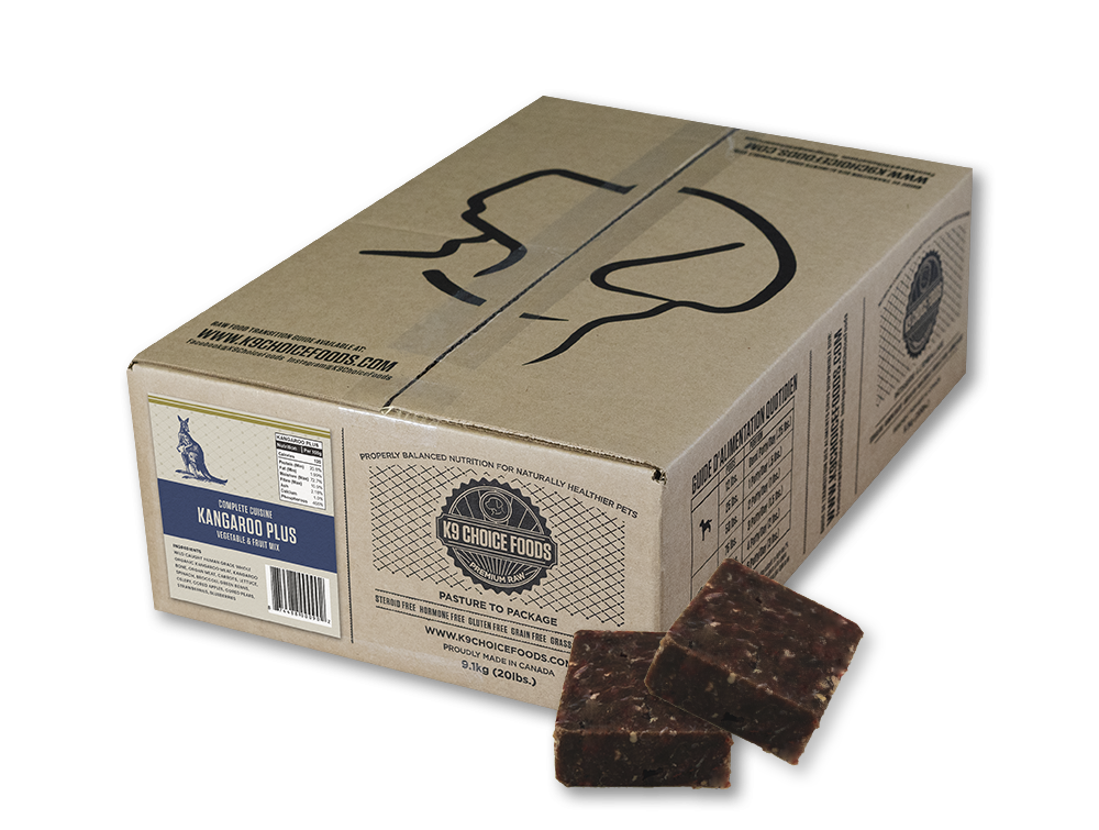 K9 Choice Frozen Kangaroo Plus Raw Food 9.1kg