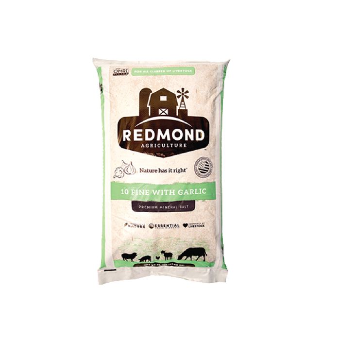 Redmond-Fine Mineral Salt with Garlic-50lbs