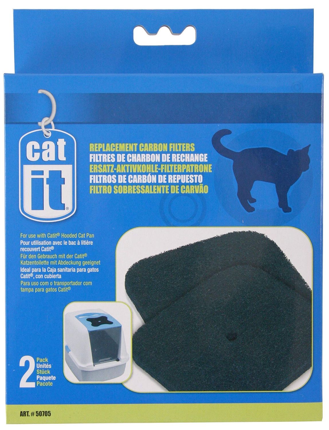 Cat It Carbon Replacement Foam Cartridge 3pk