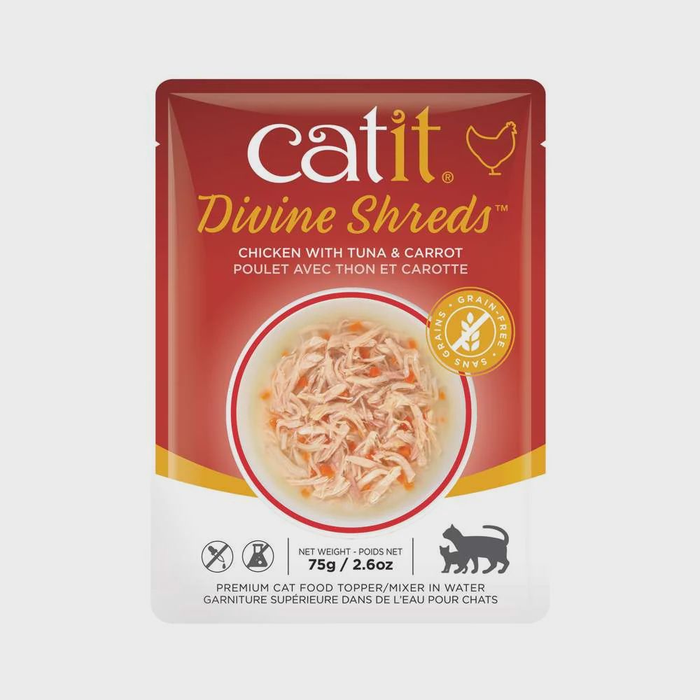 Cat It Divine Shreds Ckn, Tuna &amp; Carrot 75g