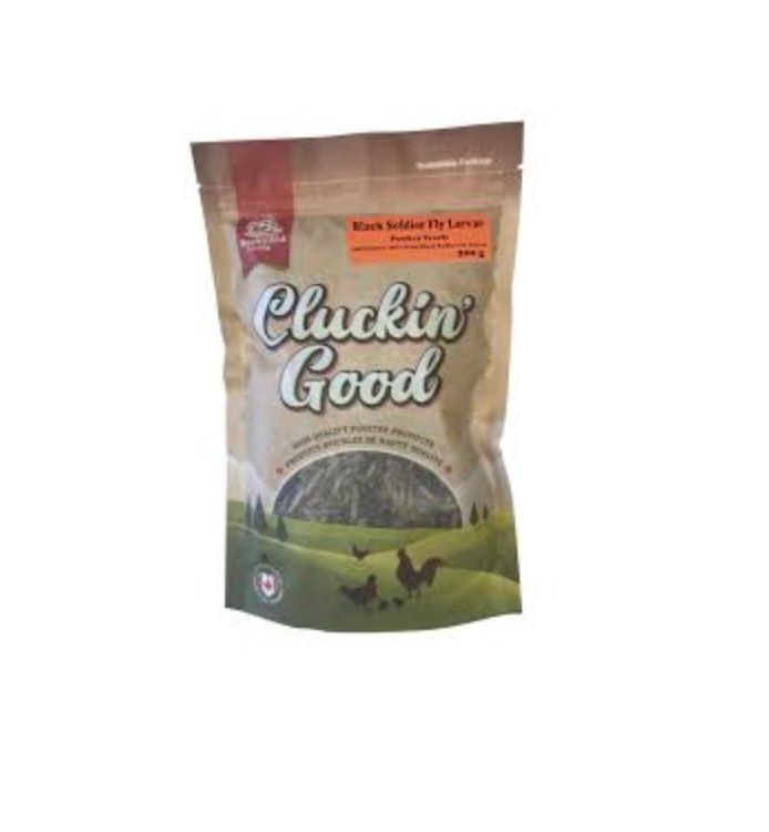 Cluckin Good Fly Larvae Chicken Treats 200g