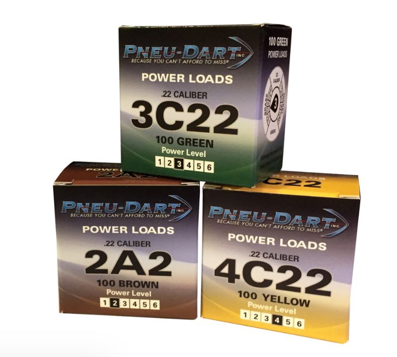 Pneu-Dart Charges Yellow