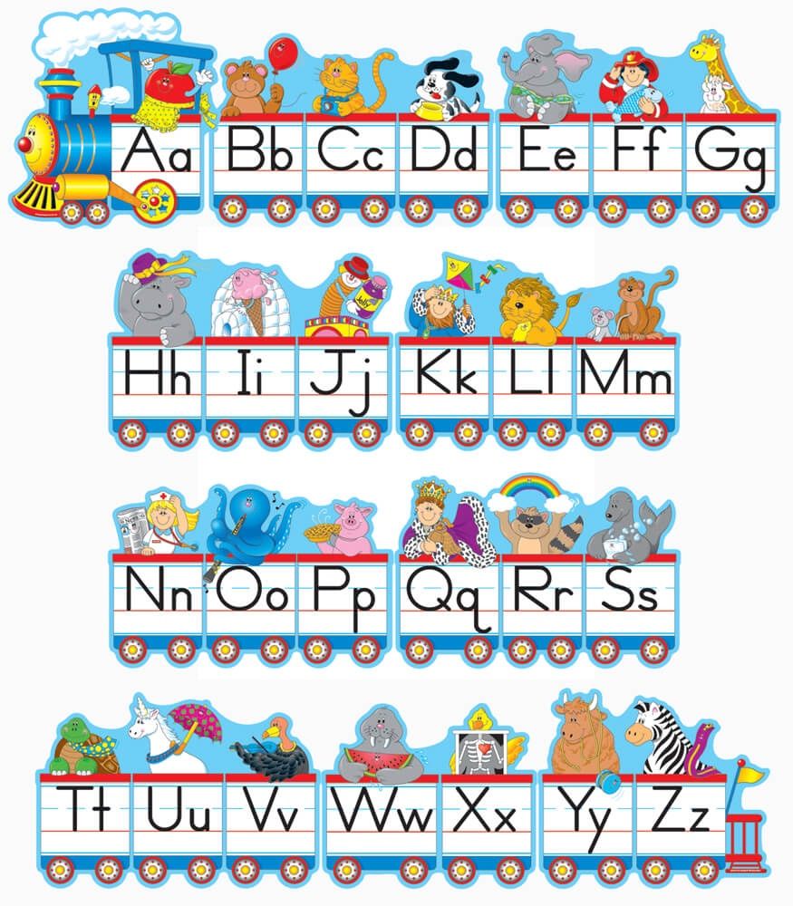 Alphabet Train Bulletin Board Set