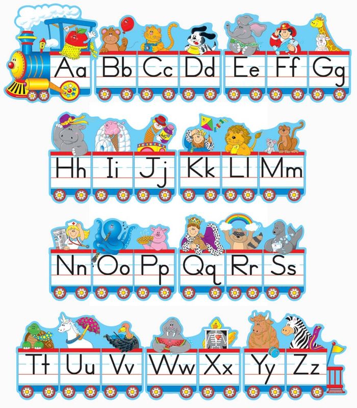 Alphabet Train Bulletin Board Set