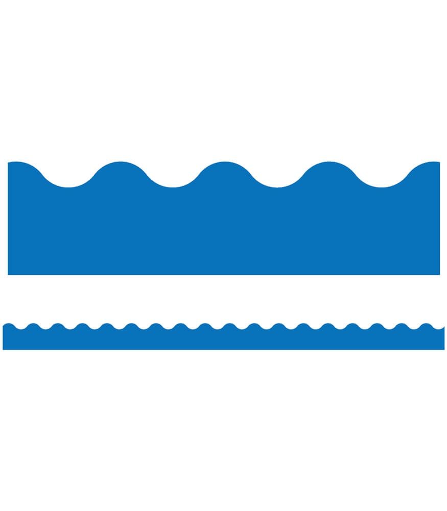 Blue Scalloped Borders