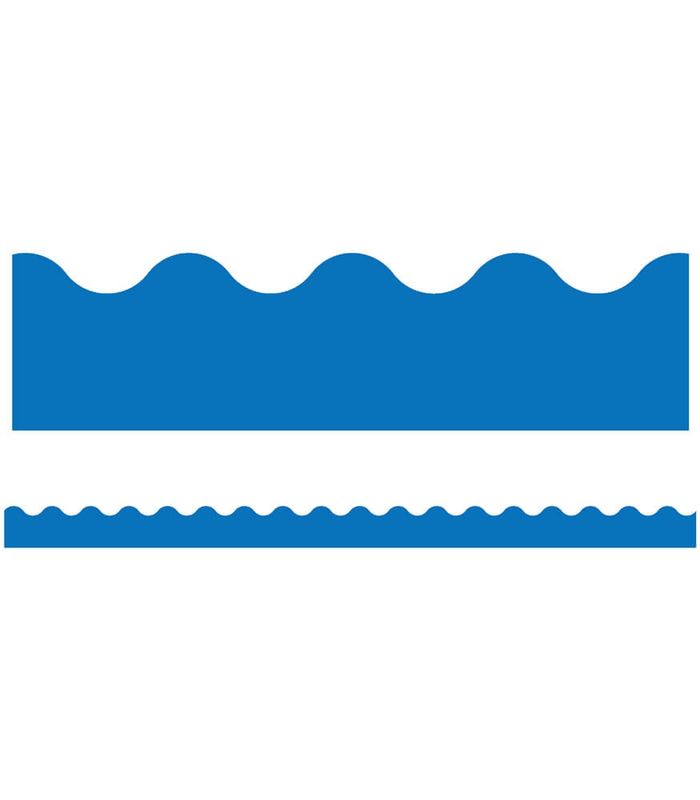 Blue Scalloped Borders