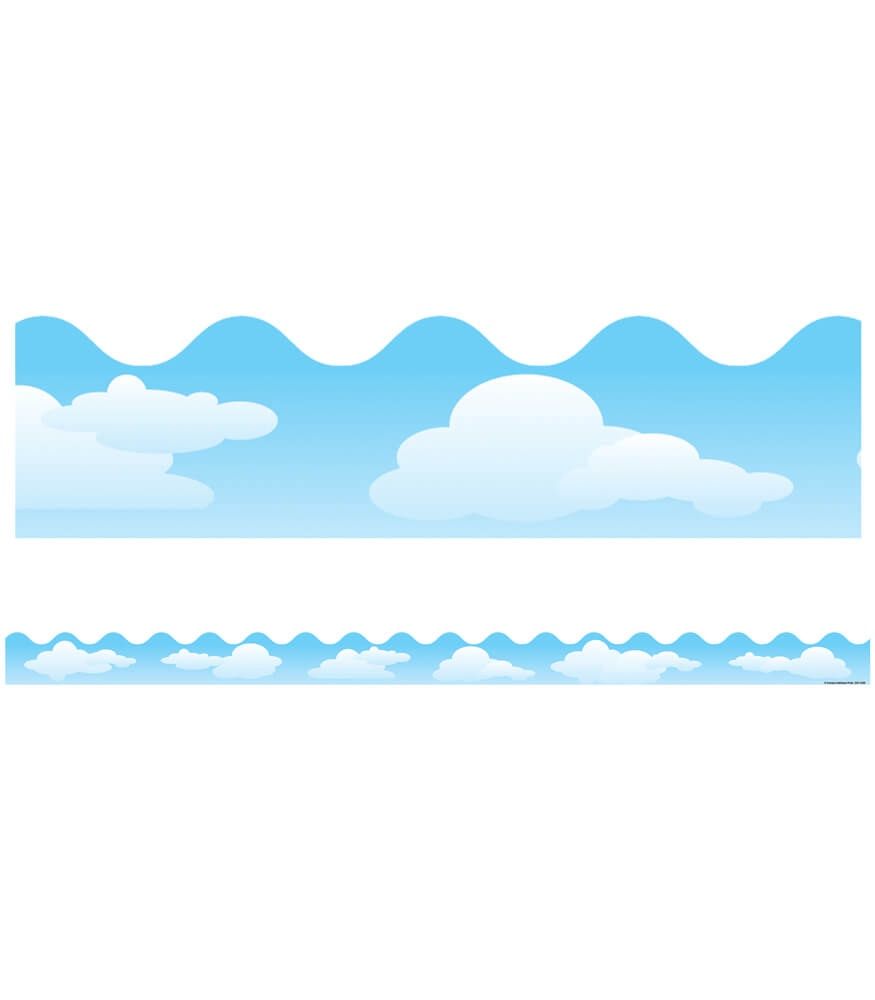 Clouds Scalloped Borders