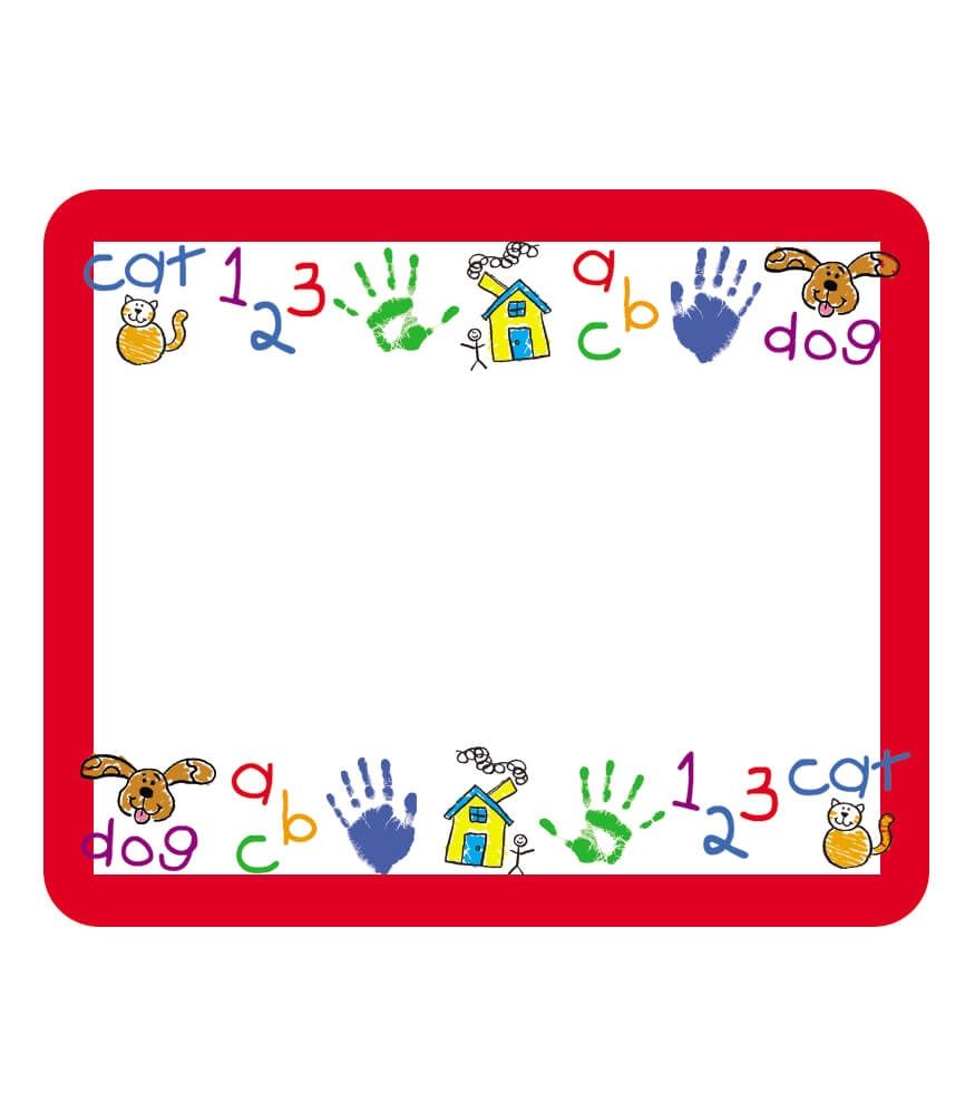 Kid,Drawn Name Tags