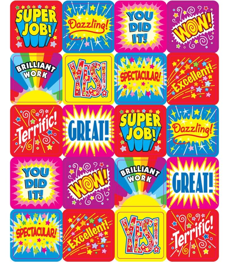 Positive Words Motivational Stickers