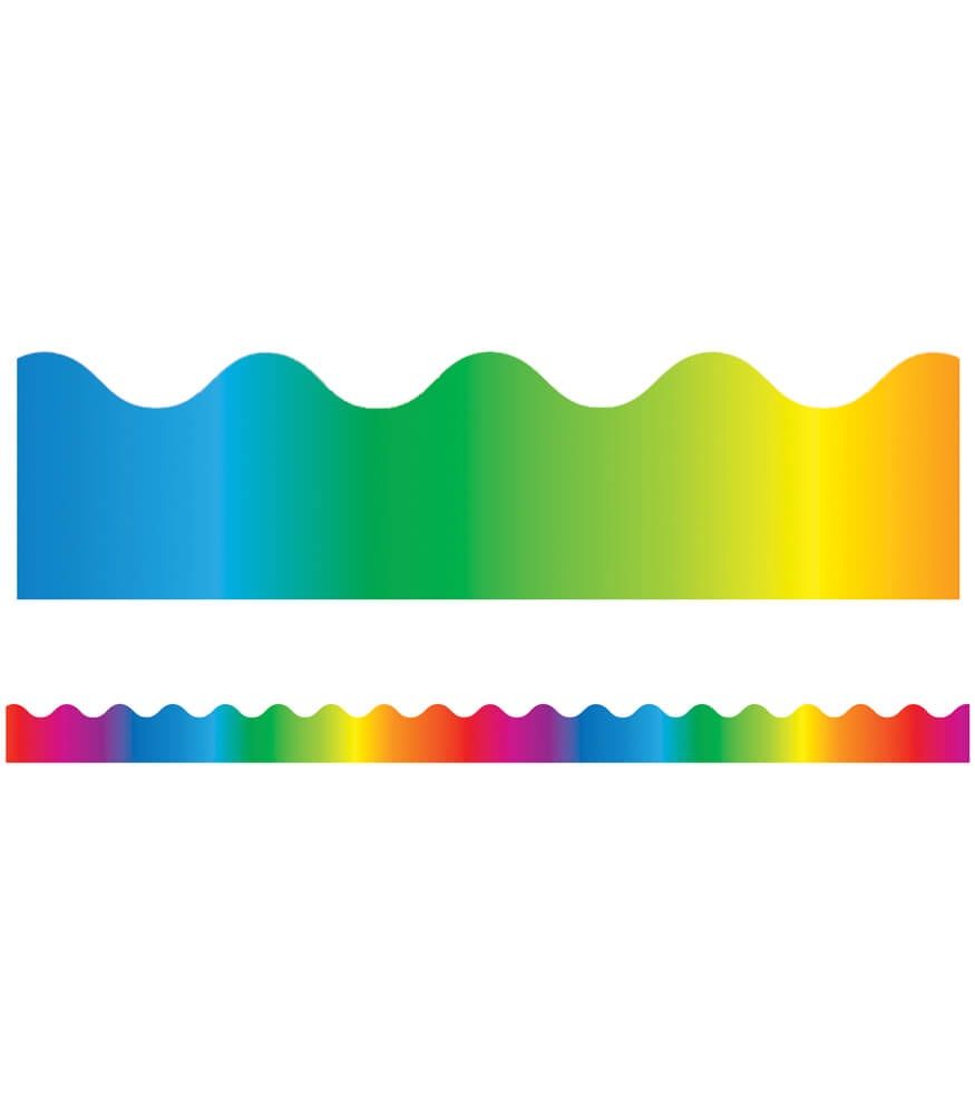 Rainbow Scalloped Borders