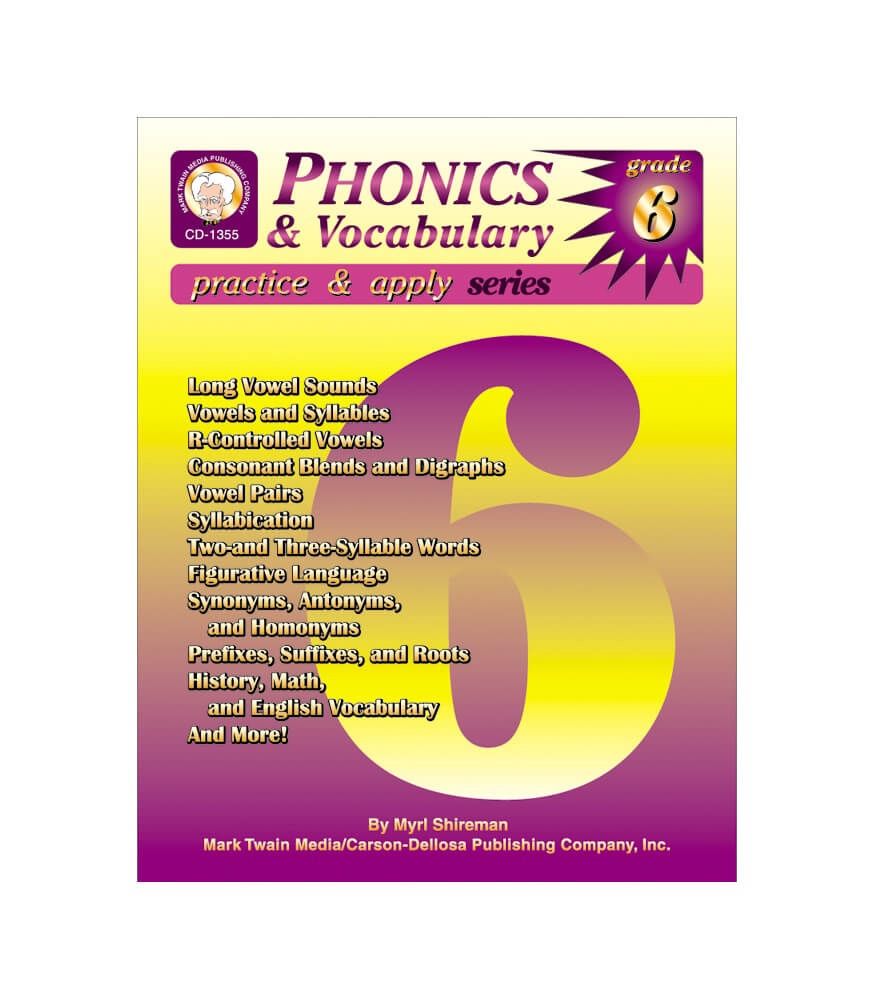 Phonics &amp; Vocabulary Skills, Grade 6