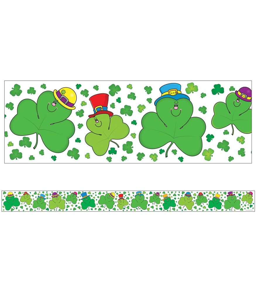 Shamrocks Straight Borders