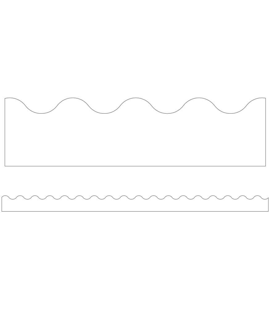White Scalloped Borders