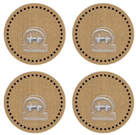 Clingy Thingies®: Burlap Clips
