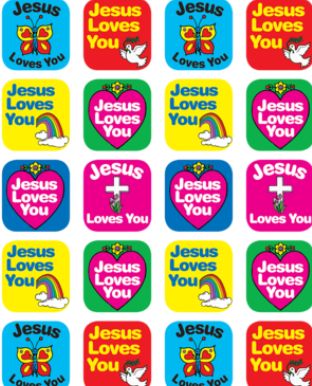 Jesus Loves You Stickers