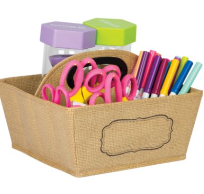 Burlap Storage Caddy