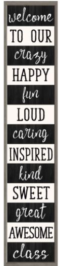Modern Farmhouse Welcome to Our Class Banner