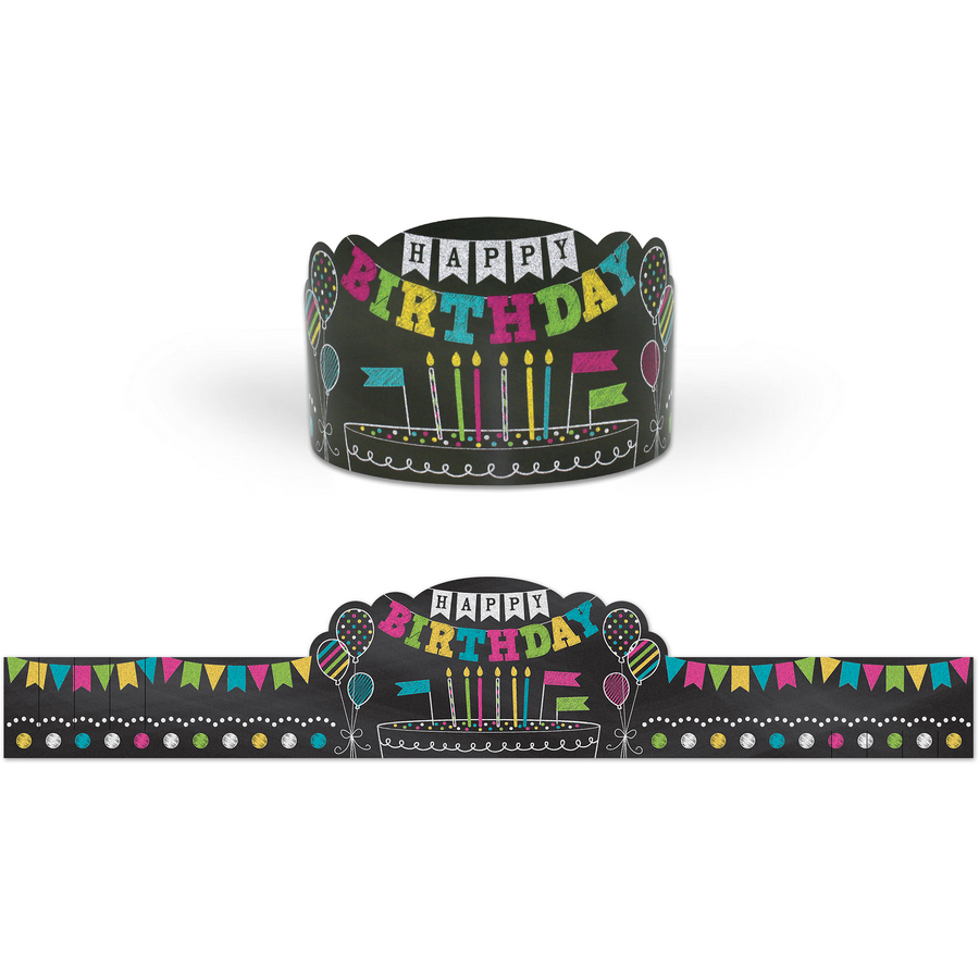 Chalk Brights Happy Birthday Crown