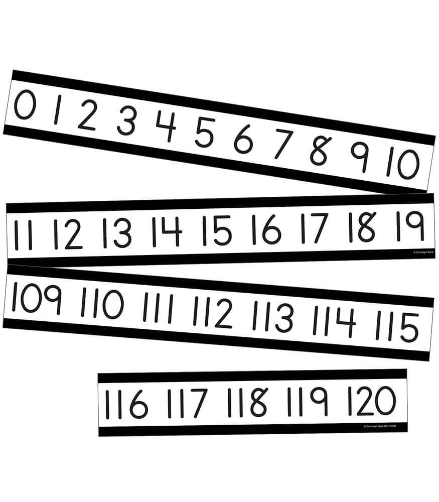 Simply Boho Number Line Mini Bulletin Board Set
