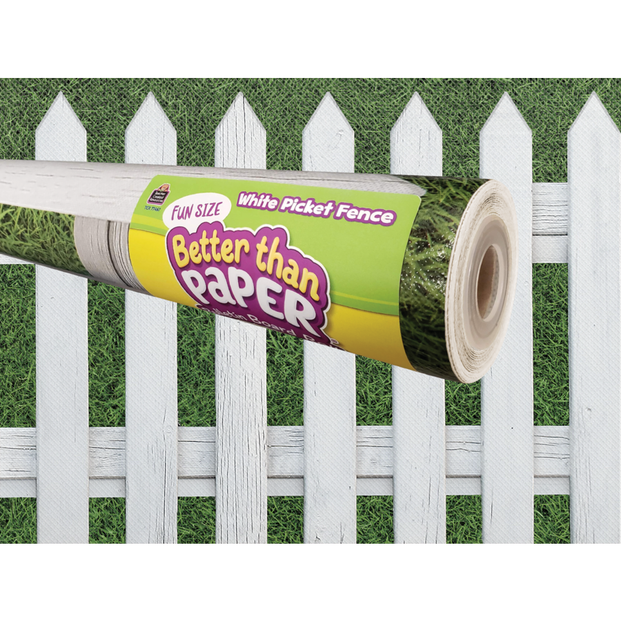 Fun Size White Picket Fence Better Than Paper® Bulletin Board Roll