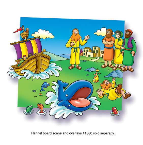 The Beginners Bible Jonah Felt Cut Outs