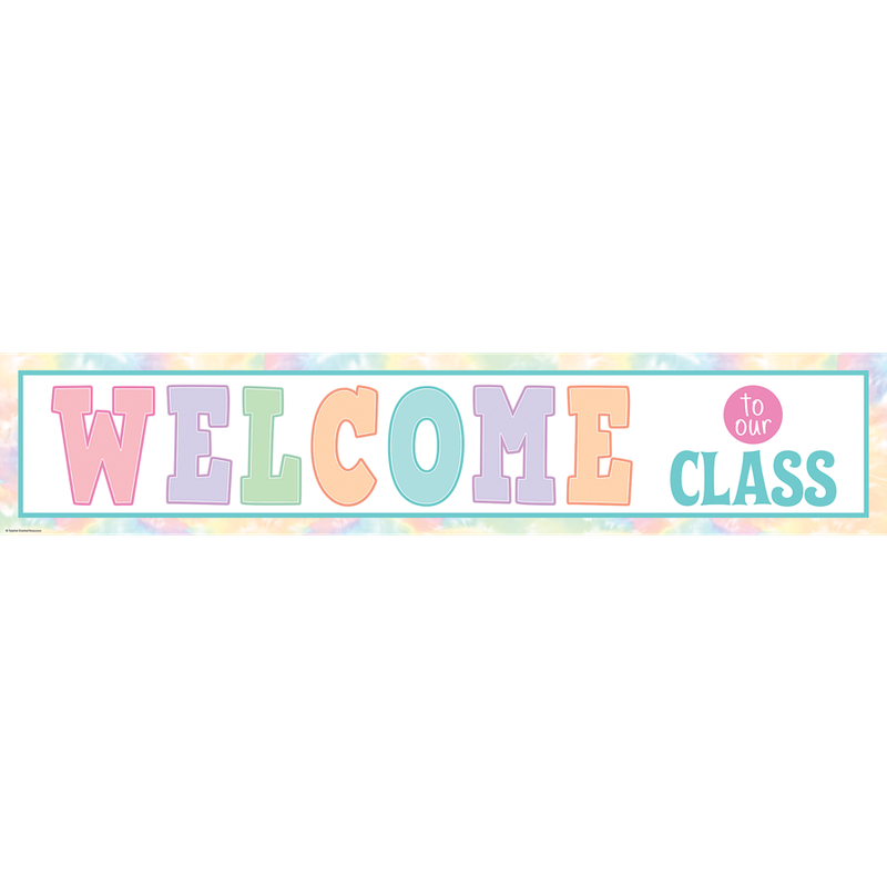 Pastel Pop Welcome Class Banner
