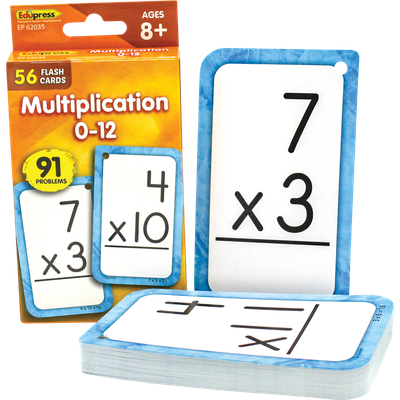 Multiplication 0–12 Flash Cards