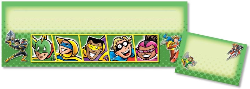 Superheroes - Seat &amp; Cubby Signs