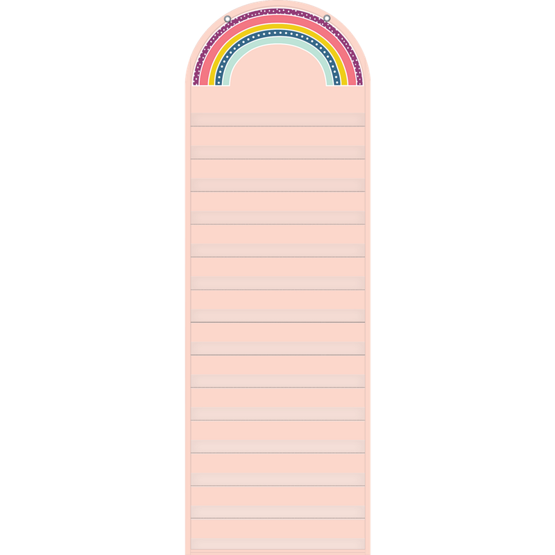 Oh Happy Day Rainbow Die Cut 14 Pocket Chart (13&quot; x 39&quot;)