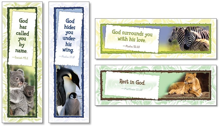 God Cares for His Children Assortment Pack - Bookmarks (Inspr.)