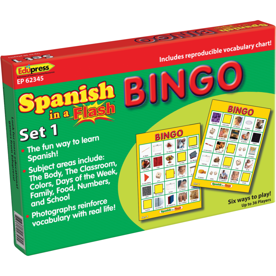 Spanish in a Flash™ Bingo Game Set 1